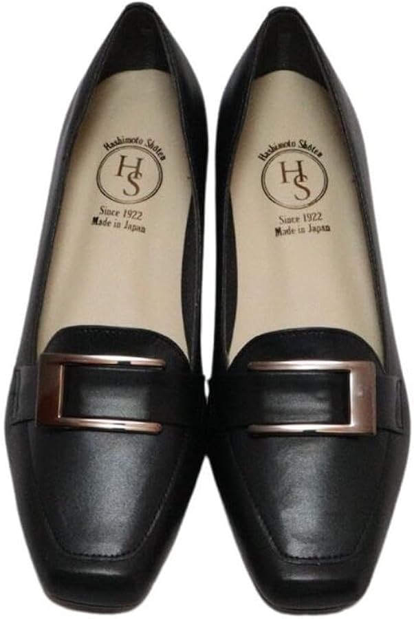 Amazon | [エイチエス] 日本製 スクエアトゥ エナメル ローファー